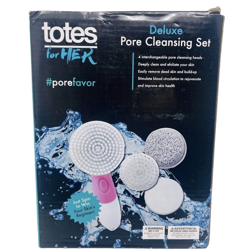 Facial Cleansing Brush Electric Face Scrubber Pore Cleansing Set TOTES for Her